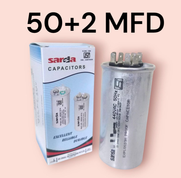 Running Multi capacitor for Air conditioner 440V 50+2/4/6 MFD (Aluminium) (Pack of 1)