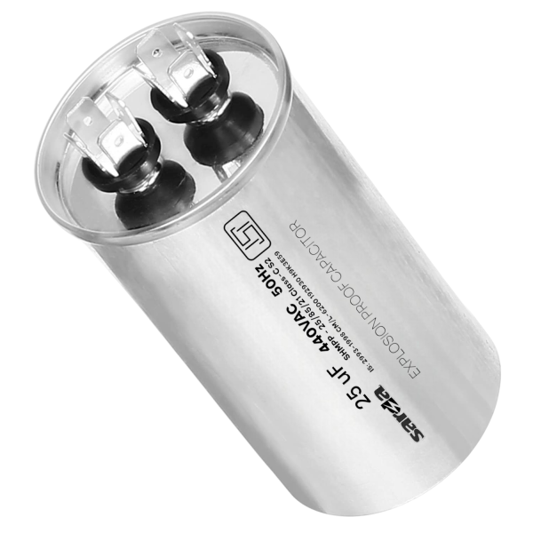 25 MFD Aluminium Body Capacitor 440VAC for Air Conditioners | Heavy-Duty Motor Run Capacitor | High-Performance Cooling Component - Image 2
